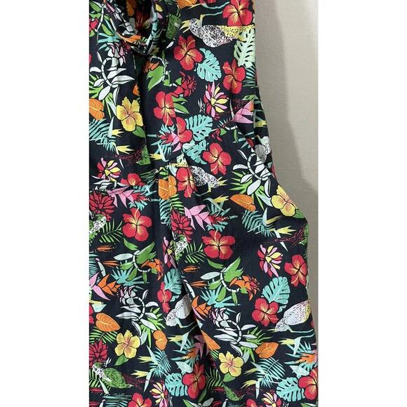 Timeless London Tropical Bird Floral Print Halter Dress Pin Up Size US6 Resort - Picture 5 of 11